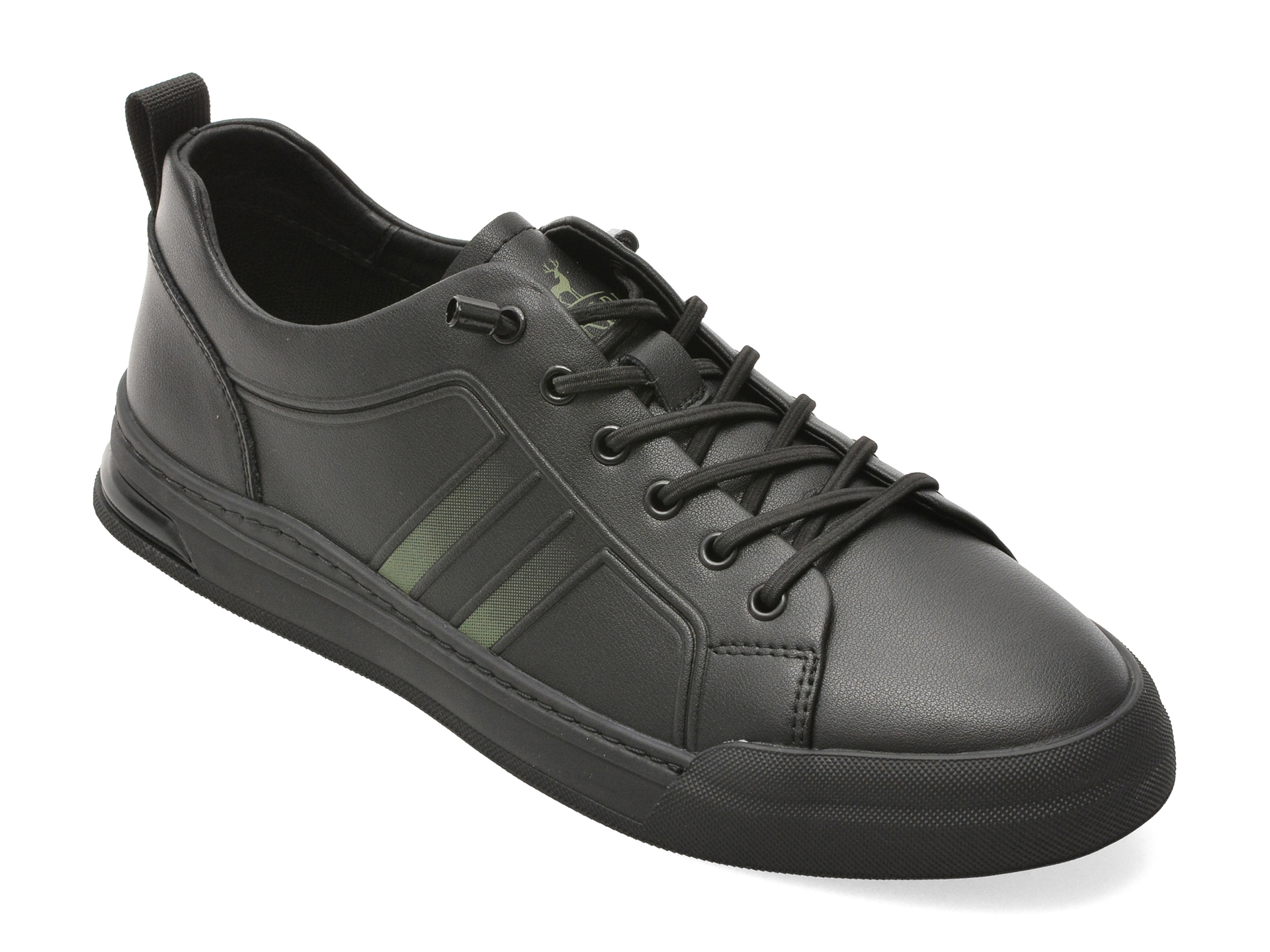 Pantofi Sport CARIBU Negri Piele Naturală