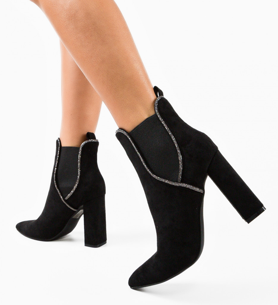 Botine Dama Mckay Negre | Eleganță și Stil