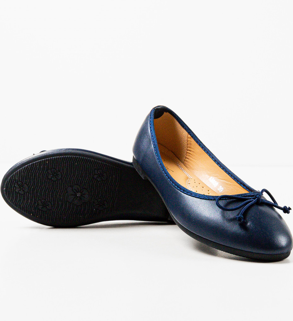 Balerini Dama Singh Bleumarin | Confort & Stil - imagine 7