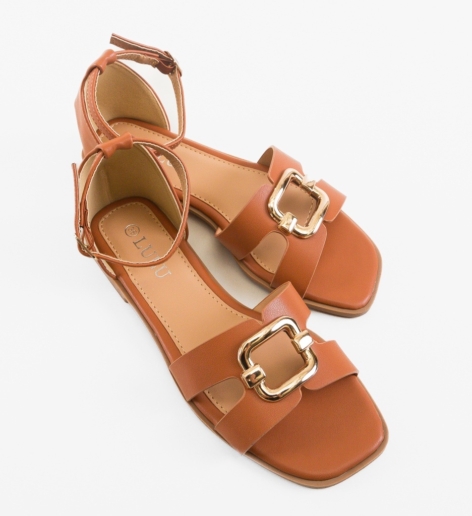 Sandale Dama Kornela Camel - Eleganță și Confort - imagine 5
