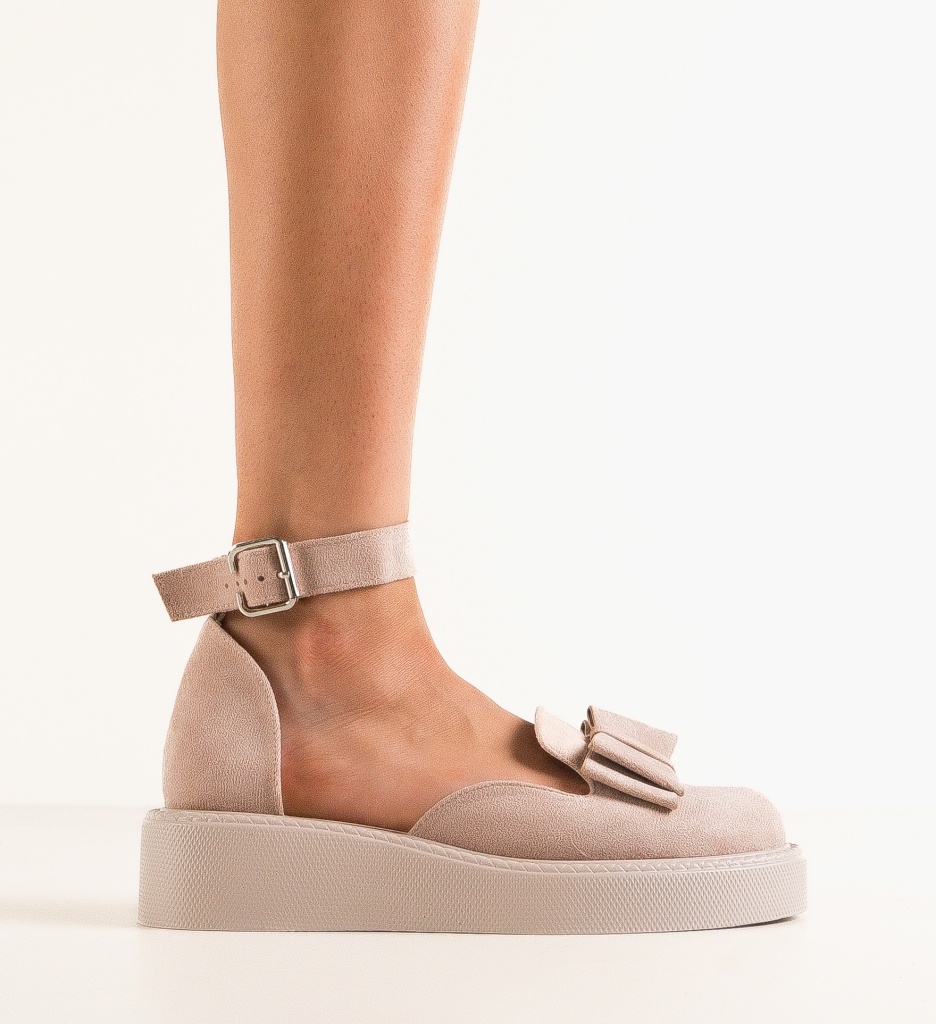 Pantofi Casual Dama Hammbe Bej | Confort - imagine 13