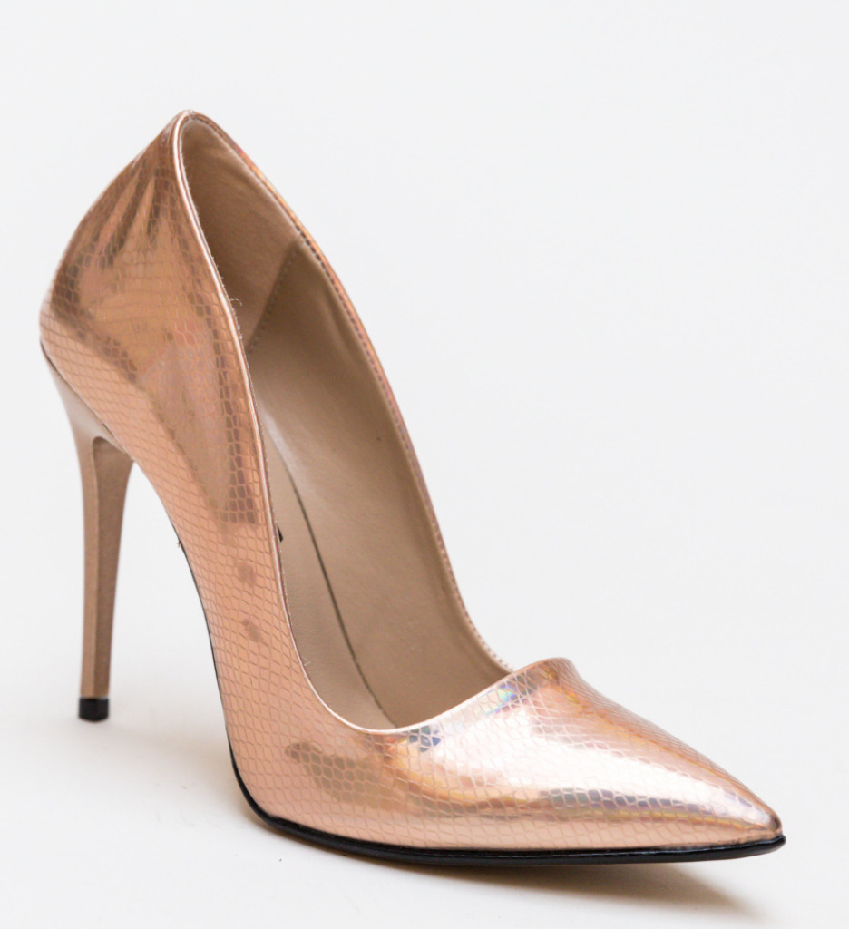 Pantofi Sinclair Aurii | Eleganță și Stil - imagine 6