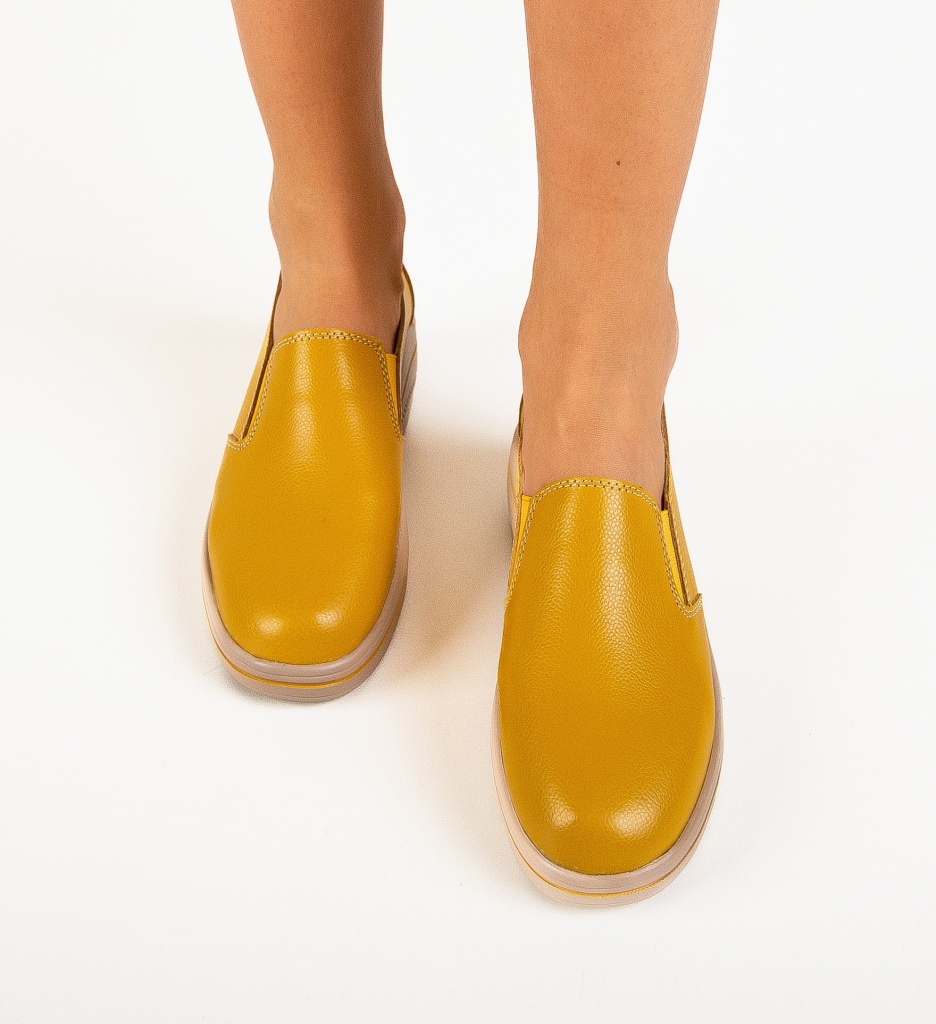 Pantofi Casual Alpino Galbeni - Confort și Stil - imagine 4