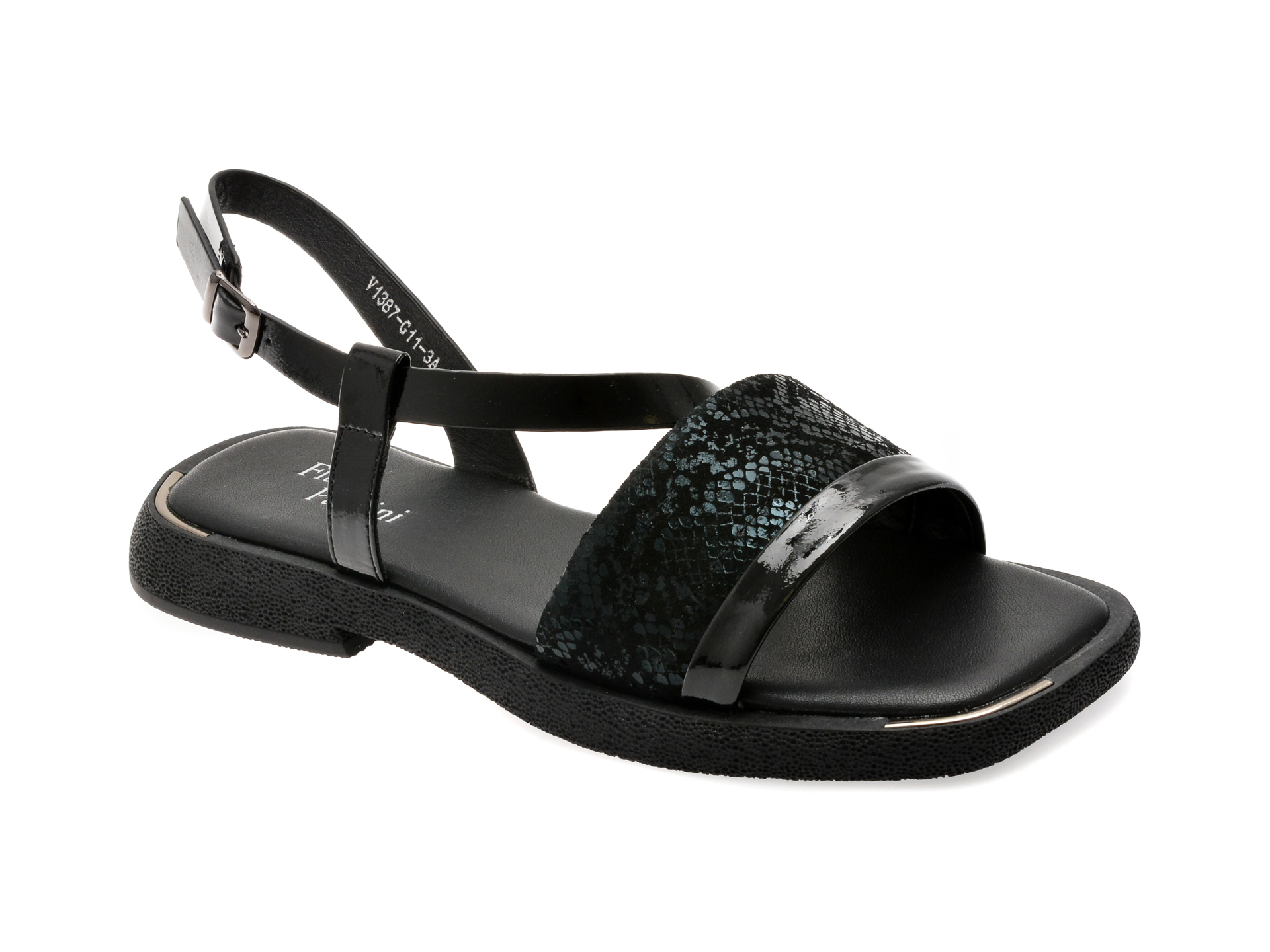 Sandale FLAVIA PASSINI negre - Eleganță premium