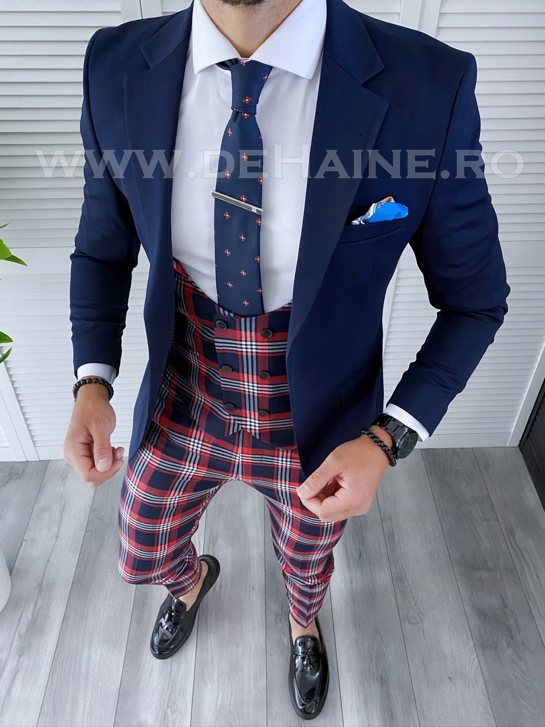 Tinuta Barbati Smart Casual 4 Piese Slim Fit