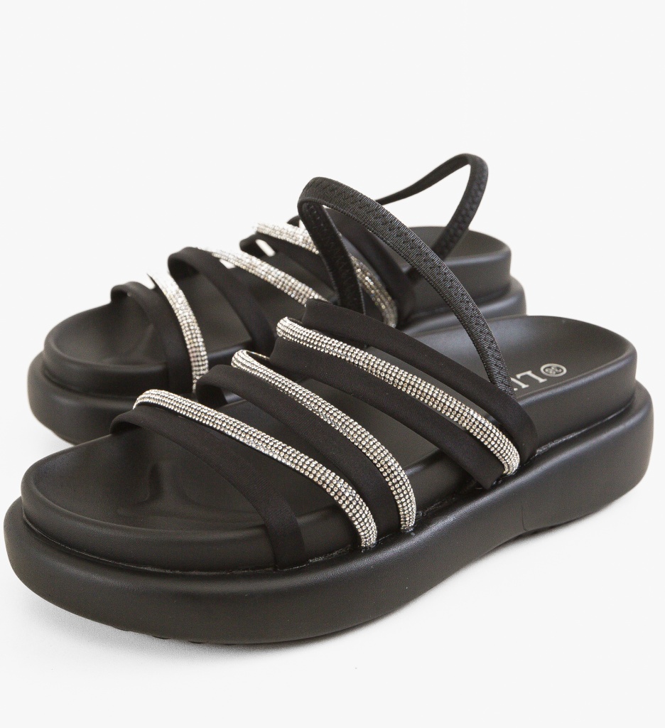 Sandale Dama Vidy Negre - Eleganță și Confort - imagine 5