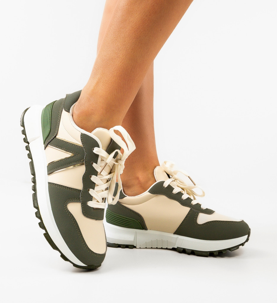 Sneakers Dama Morga Verzi - Confort și Stil - imagine 2