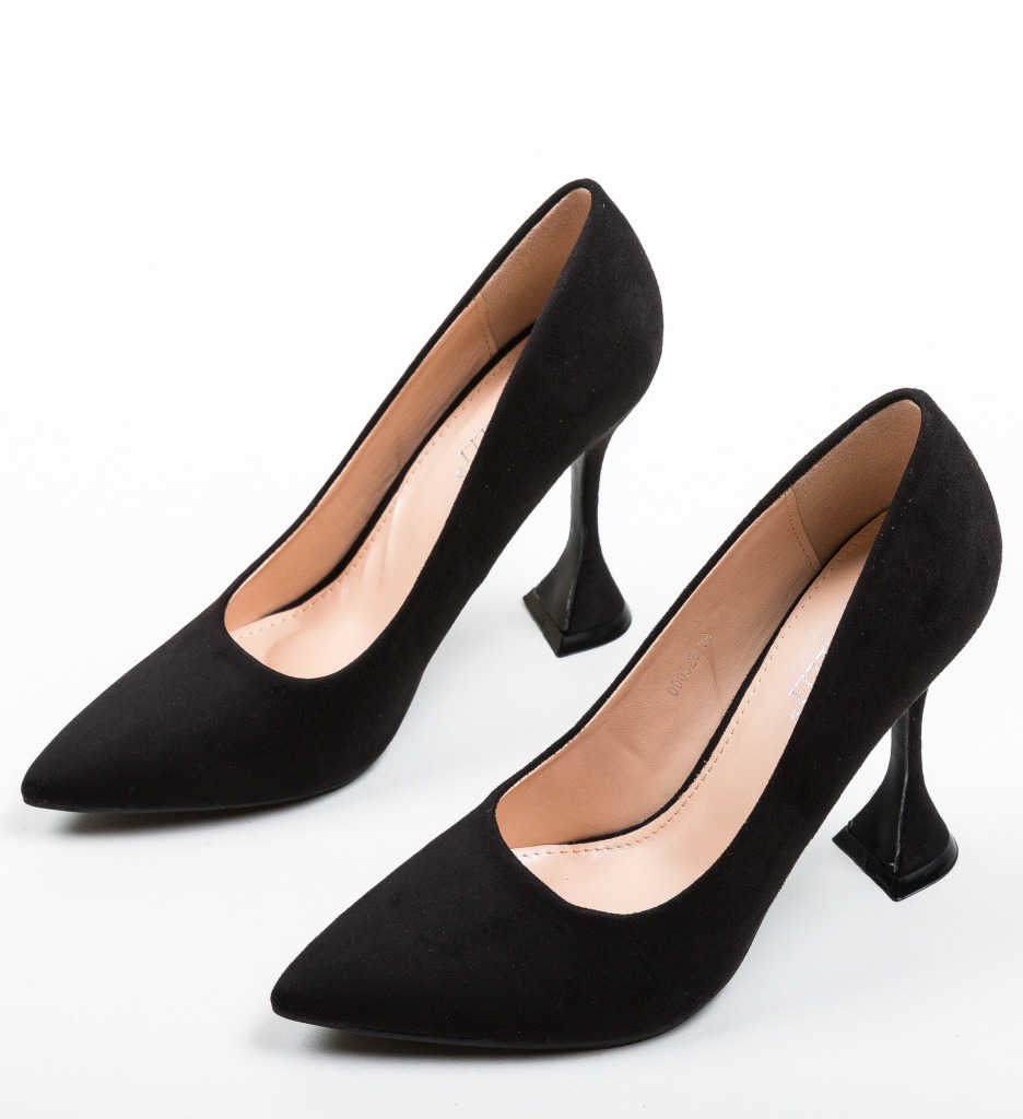 Pantofi Jorio Negri cu Toc Eleganți - imagine 7