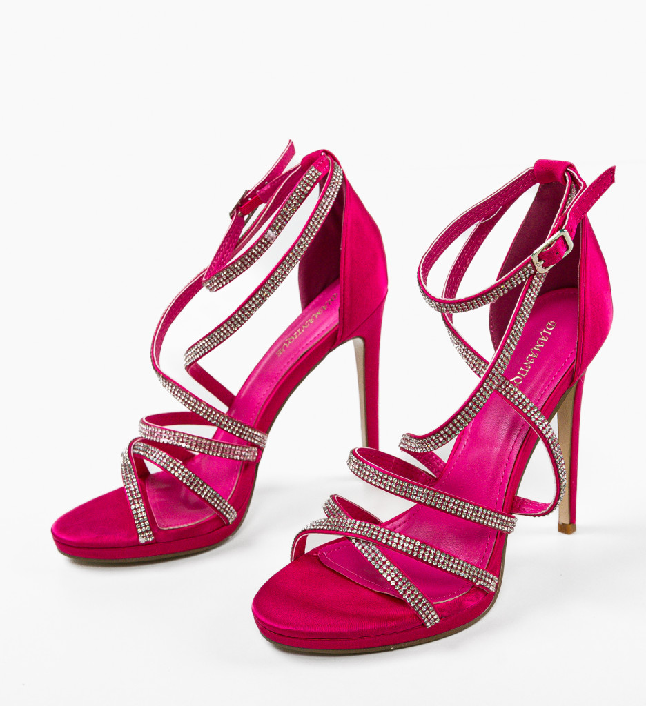 Sandale cu toc Higuel Fuchsia - Eleganță și Stil - imagine 6