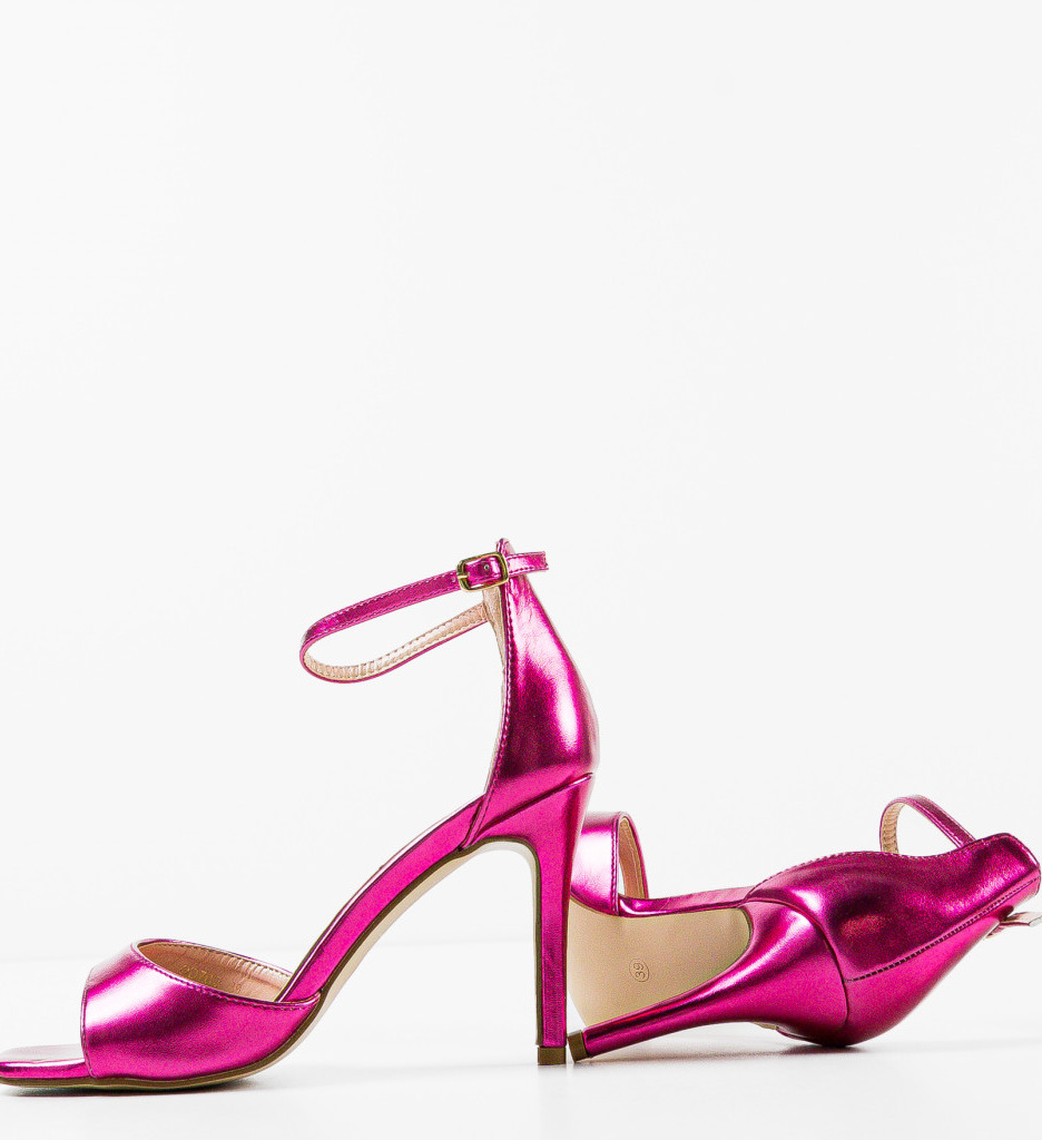 Sandale Toc Fucsia Moroilo | Stil Feminin - imagine 7