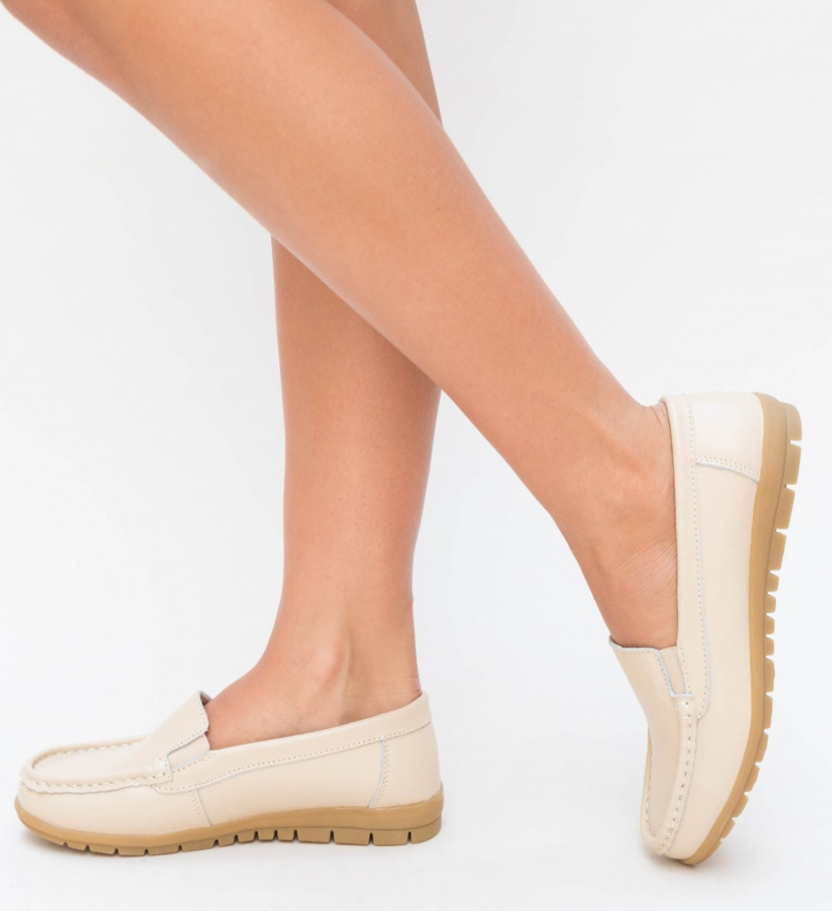 Pantofi Casual Kives Bej - Confort și Stil - imagine 2