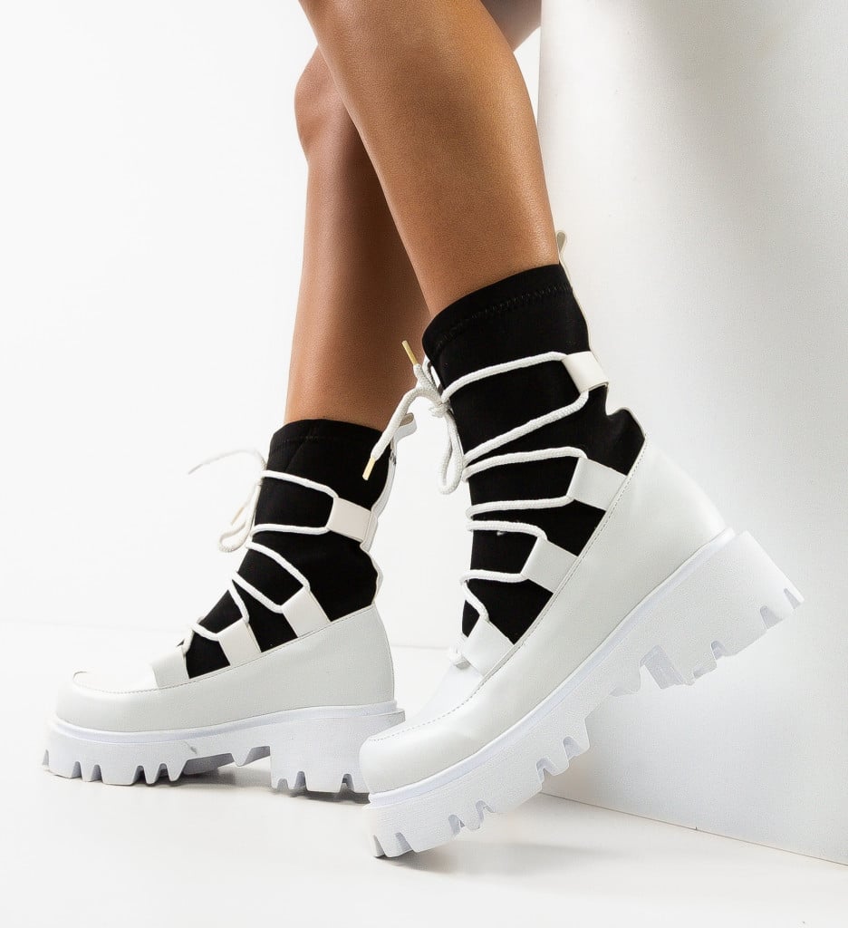 Ghete Dama Albe Elegante Henena - imagine 4