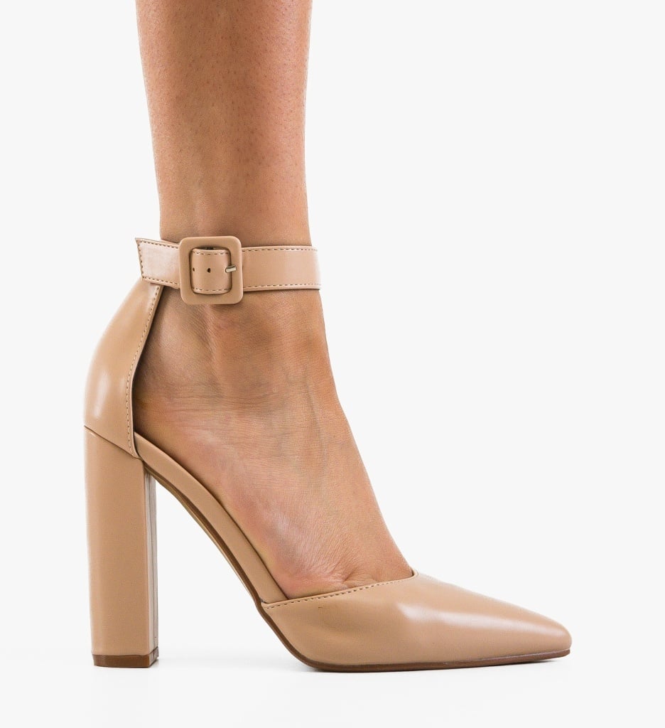 Pantofi Stiletto Kekere Nude Eleganți