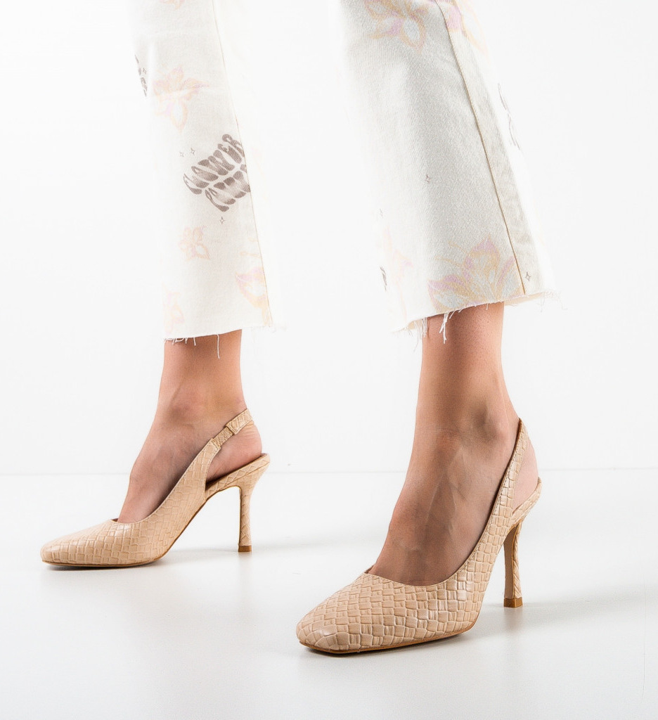 Pantofi Dama Melia Bej - Eleganță și Confort