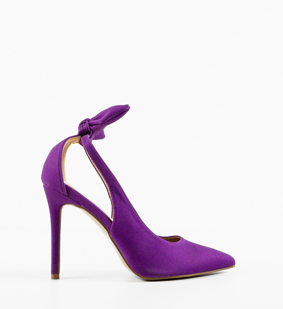 Pantofi cu Toc Miriam Mov - Eleganță și Stil - imagine 4