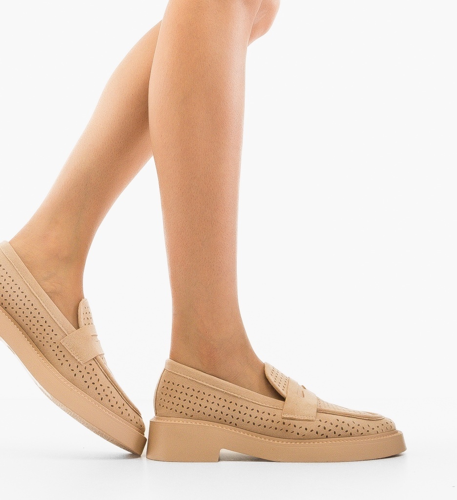 Pantofi Casual Rehid Bej - Confort și Stil