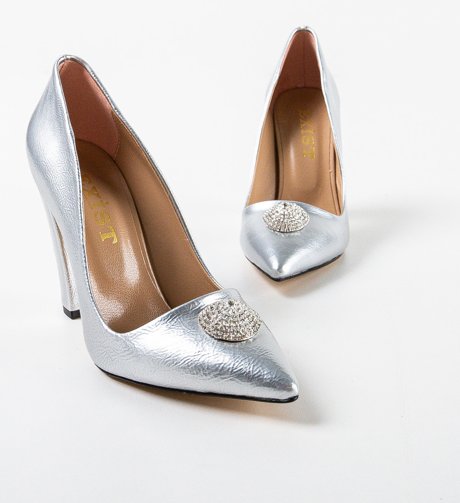 Pantofi dama Munyr Gri - Eleganță și Stil - imagine 5