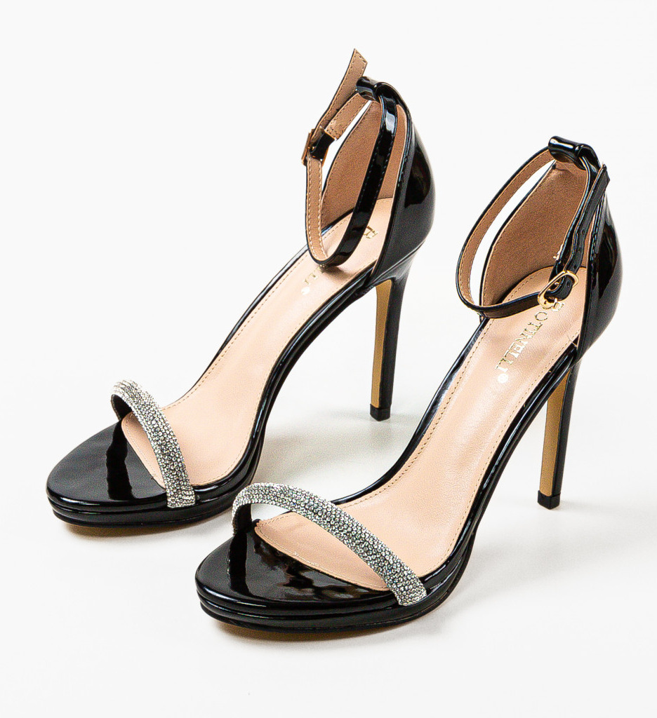 Sandale Toc Licuer Negre | Eleganță Asigurată - imagine 8