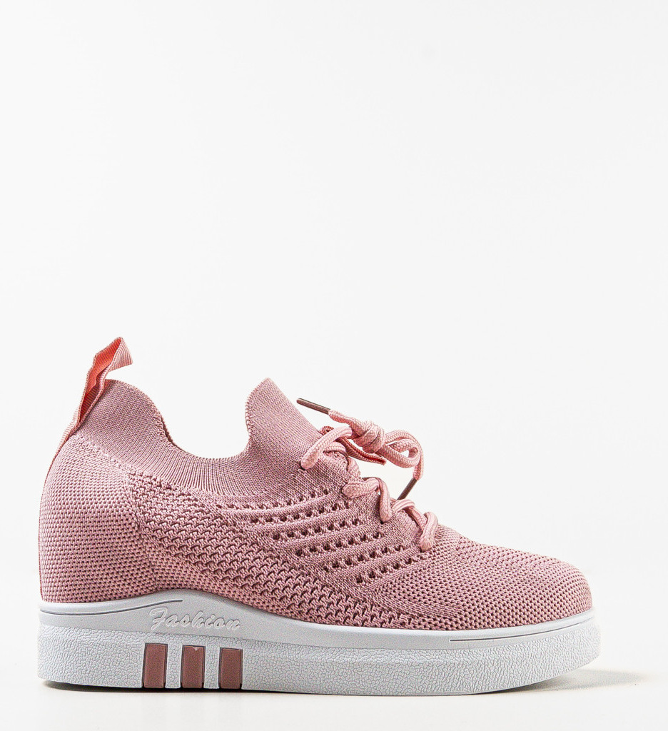 Sneakers Staplic Dama Roz - Confort Sport - imagine 2