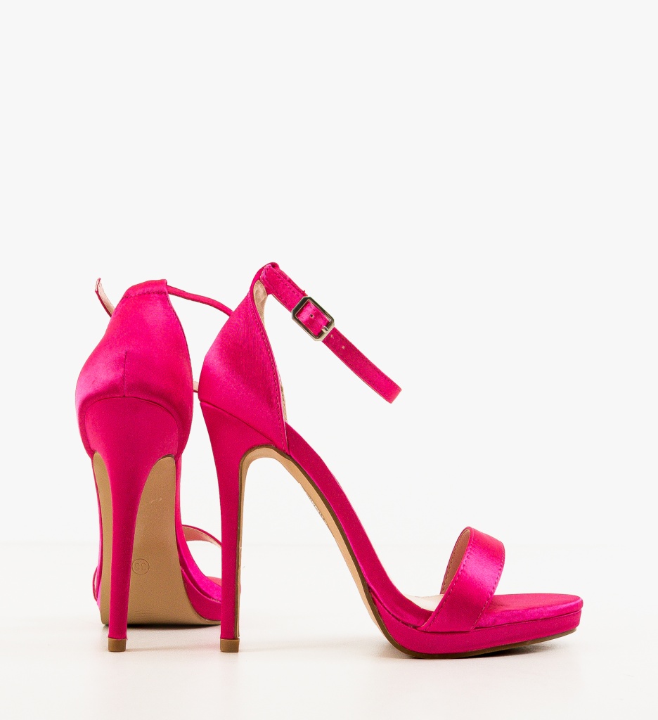 Sandale cu toc Cassie Fuchsia | Eleganță și Stil - imagine 7