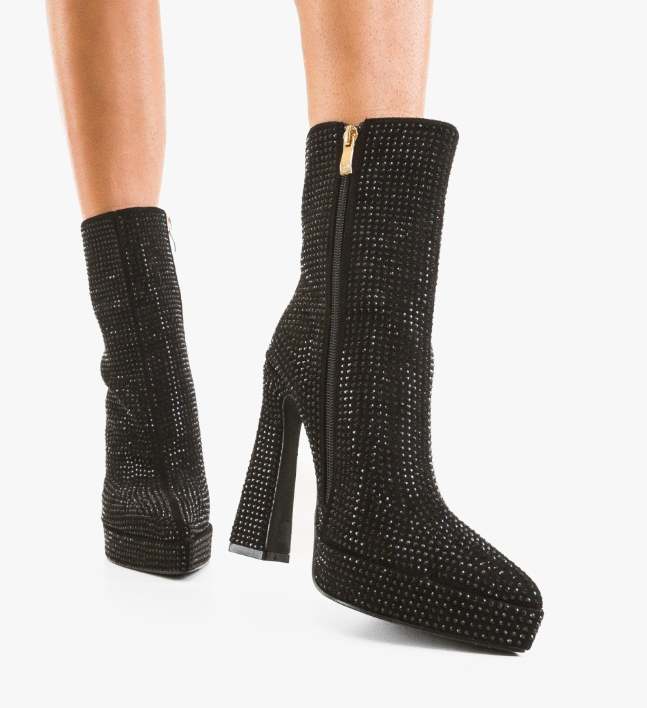 Botine Dama Iram Negre Elegante - imagine 4