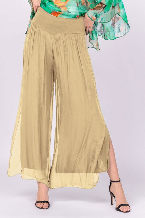 Pantaloni Matase Naturala Shopika | Eleganta