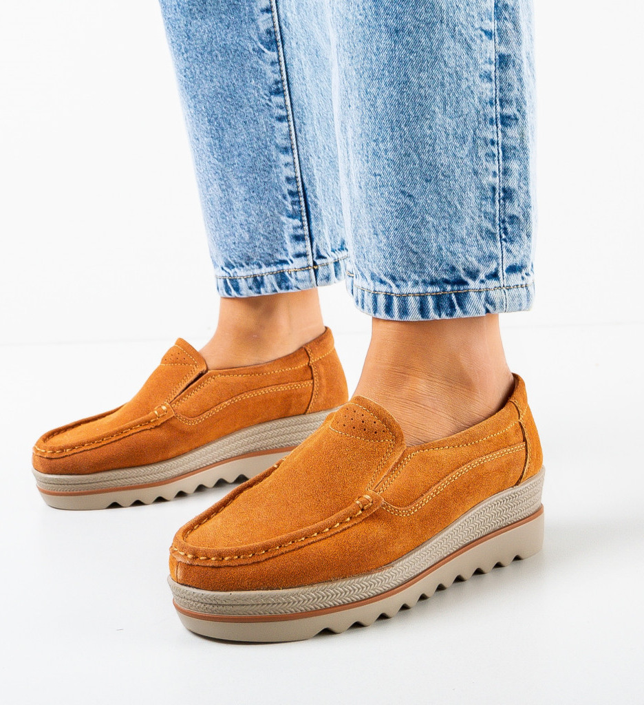 Pantofi Casual Smirno Camel | Confort și Eleganță - imagine 3