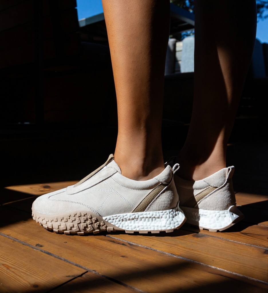 Sneakers dama Florena Bej - Confort și Stil Sportiv - imagine 4