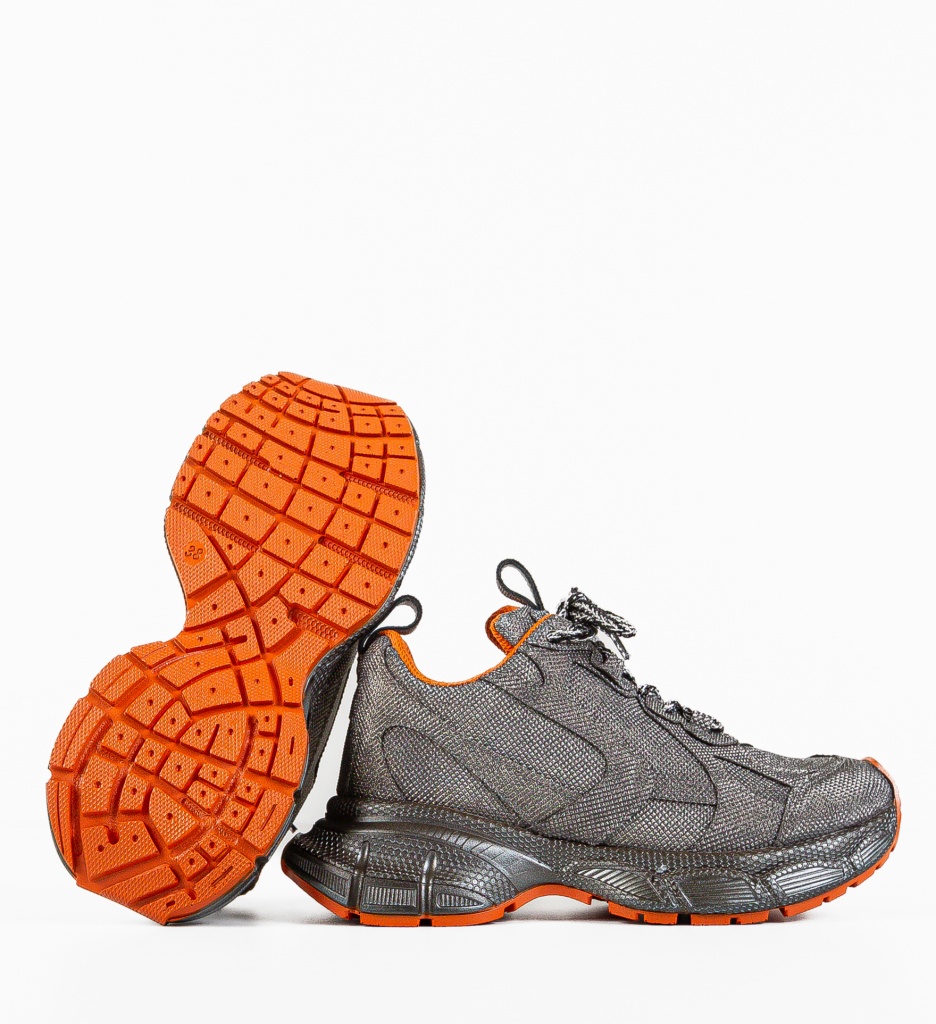 Sneakers Dama Dyryry Gri - Confort Sport - imagine 6