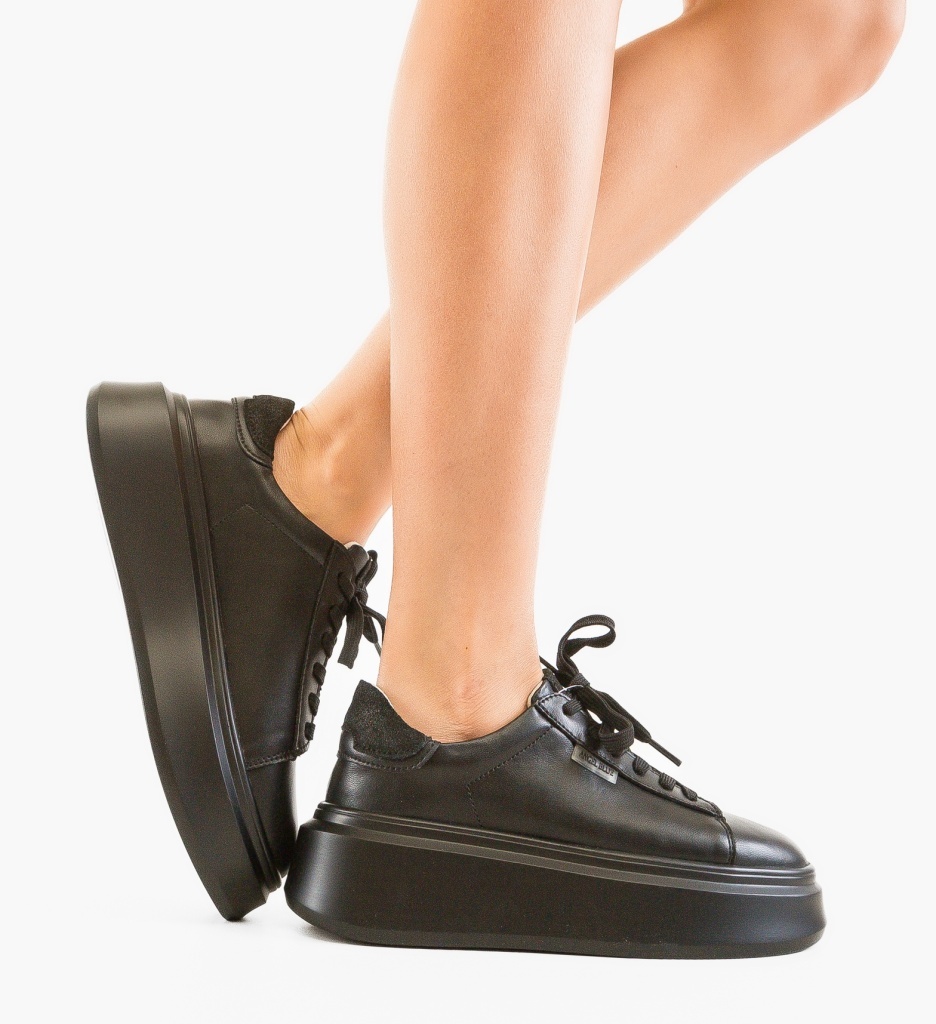 Sneakers Dama Byva Negri - Confort Urban - imagine 2