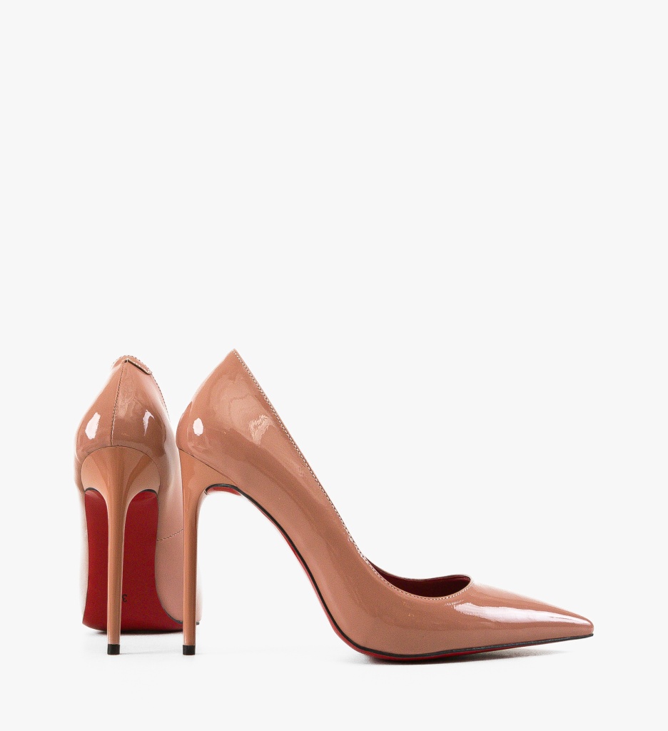 Botine Dama Nude cu Toc Elegante - imagine 5