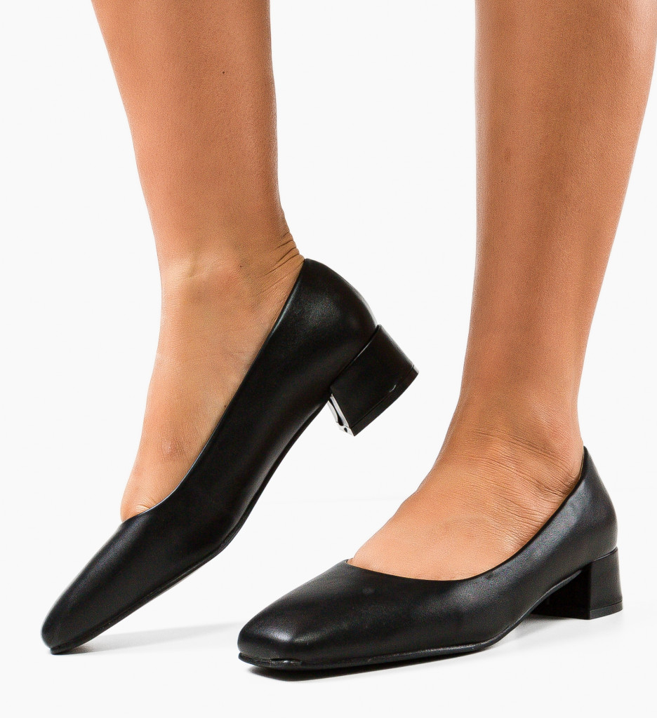 Pantofi cu Toc Parks Negri - Eleganță și Stil