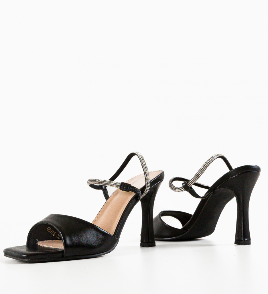 Sandale Dama Malia Negre | Eleganță și Stil - imagine 6