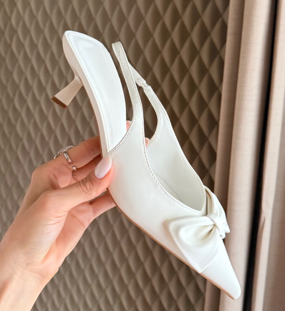 Pantofi Stiletto Dama Tomic Albi Eleganți - imagine 5