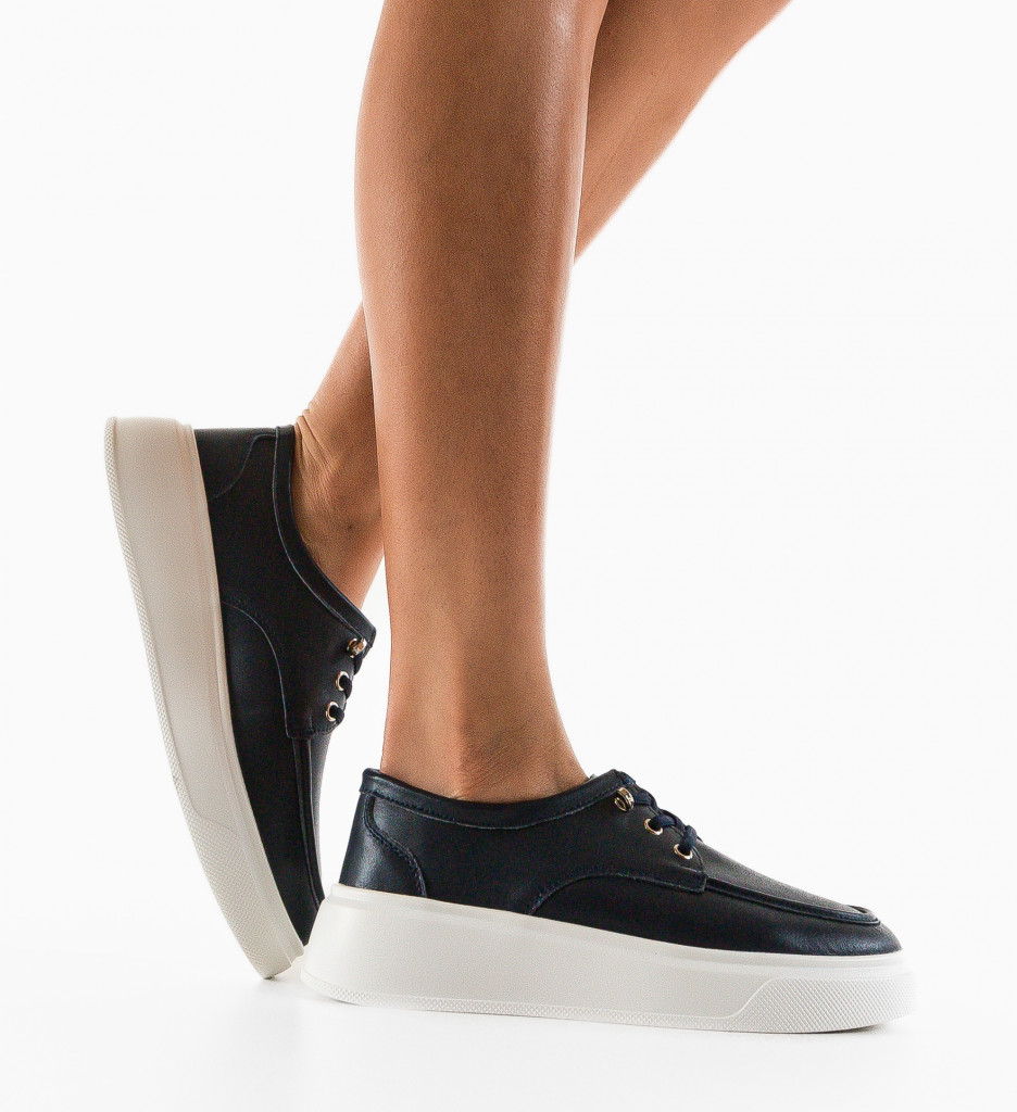 Pantofi Casual Dama Naenia Bleumarin Confort