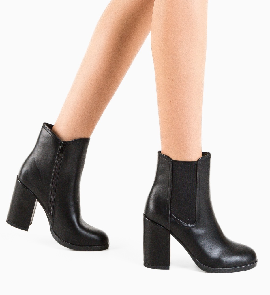 Botine Dama Frost Negre - Eleganță și Confort - imagine 2