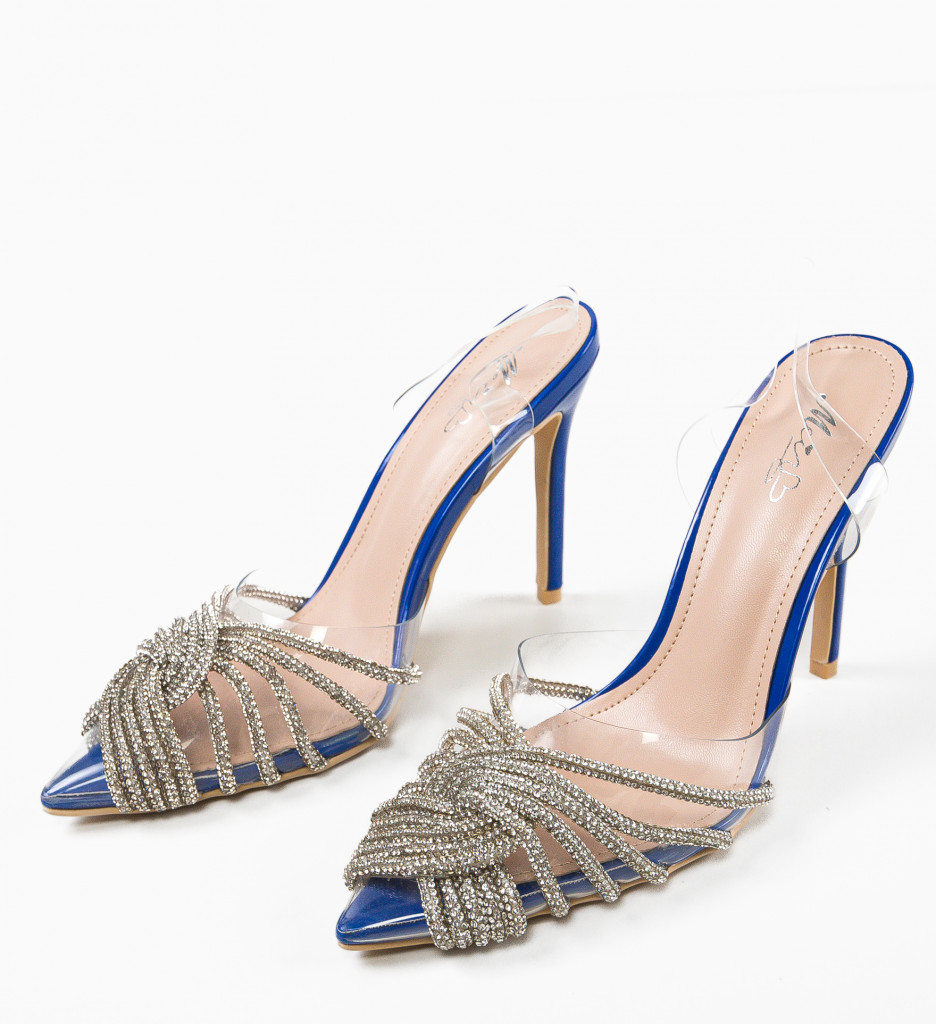 Pantofi Toc Rawne Albastru - Eleganță și Stil - imagine 6