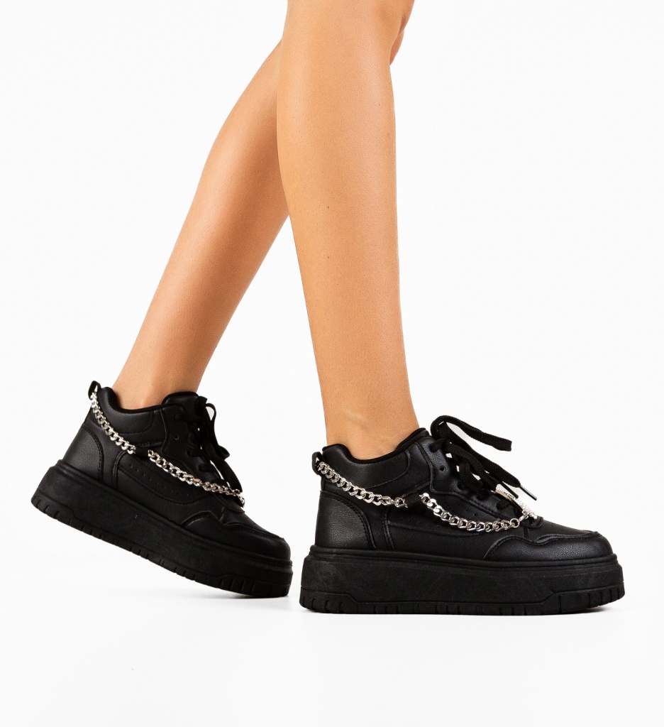 Sneakersi Janu Negri - Confort și Stil pentru Zi de Zi