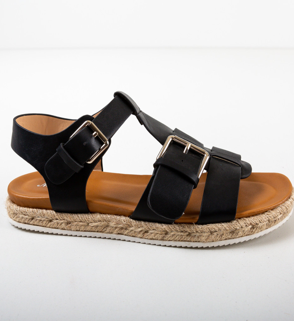 Sandale Hurst Negre | Eleganță și Confort Vară - imagine 5