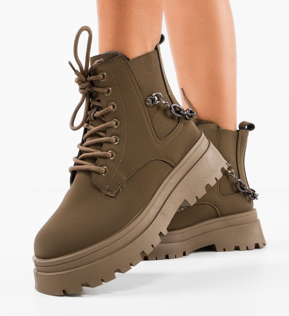 Ghete Kebun Khaki Dama - Confort & Stil