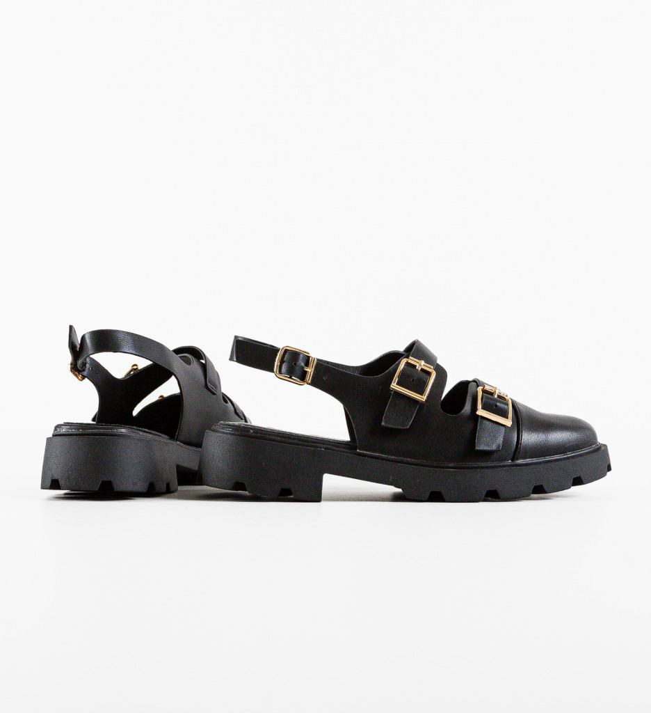 Pantofi Casual Dama Moldavit Negri | Confort Zilnic - imagine 4