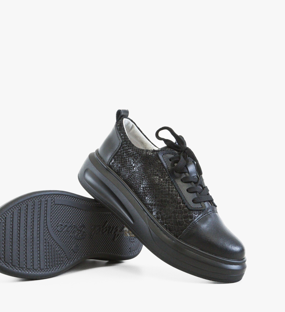 Pantofi Casual Rybu Negri | Confort Stilat - imagine 5