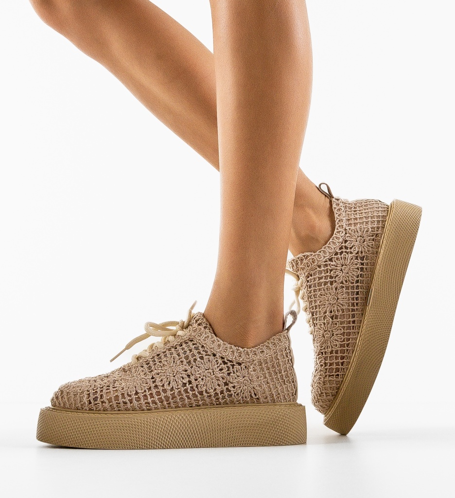 Pantofi Casual Ystory Bej - Confort și Stil - imagine 4