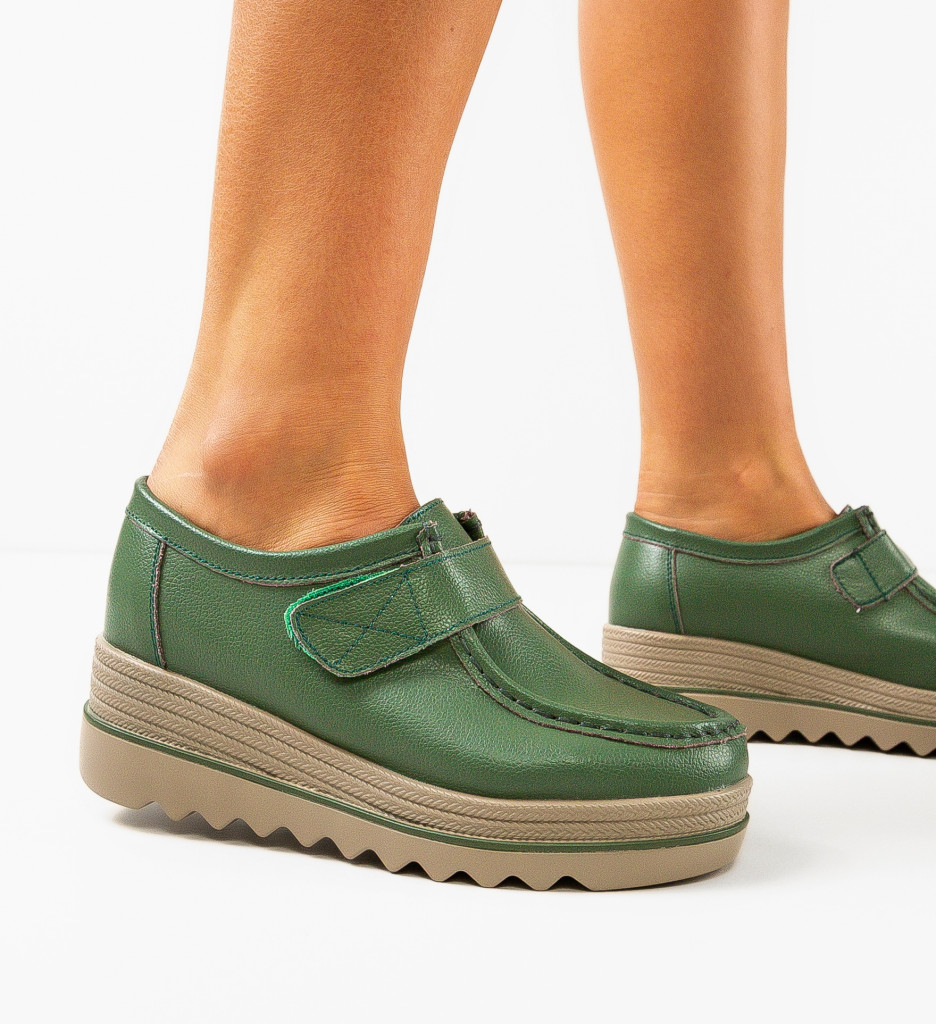 Pantofi Casual Verzi Straif - Confort și Stil - imagine 2
