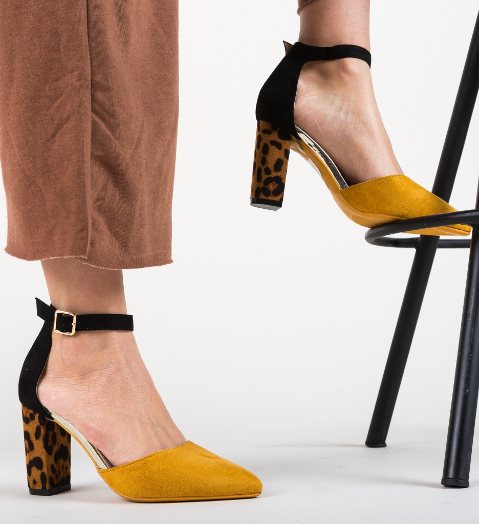 Pantofi Kory Galbeni - Notă de Stil Elegant - imagine 4