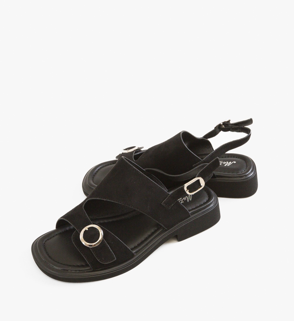 Sandale Dama Brumie Negre | Elegante și Confortabile - imagine 5
