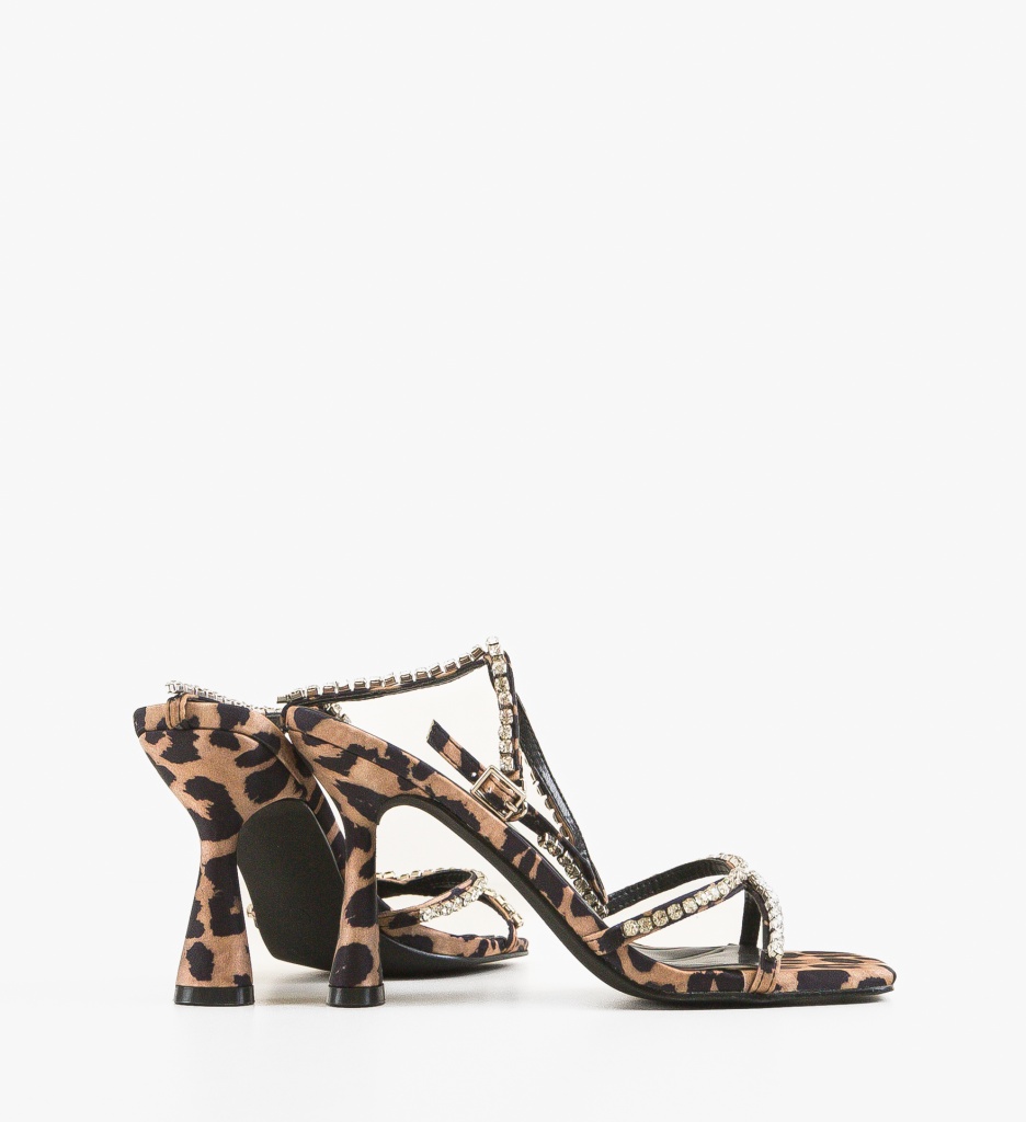 Sandale cu Toc Aron Animal Print - Stil și Eleganță - imagine 3