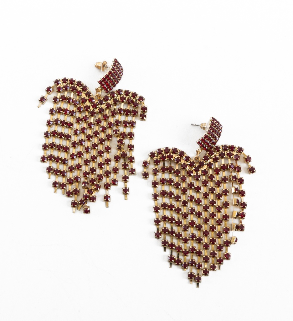 Cercei Dace Grena | Design Elegant Accesorii - imagine 2
