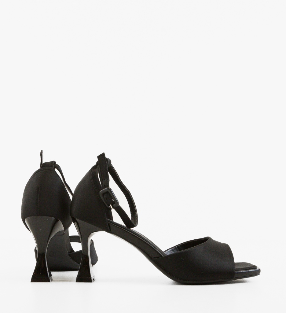 Sandale cu toc Gayt Negre - Eleganță și Stil - imagine 2