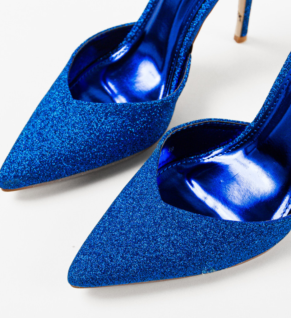 Pantofi cu Toc Sofly Albaștri - Eleganță Modernă - imagine 6